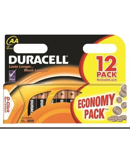 Duracell batterijen R06 AA 12 stuks