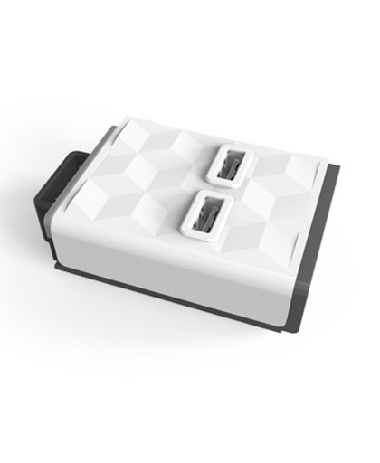 Allocacoc 2x USB-A uitbreidingsmodule voor PowerStrip