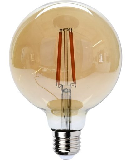 Led Lamp 4W E27 G95 Amber Dimbaar 300lm
