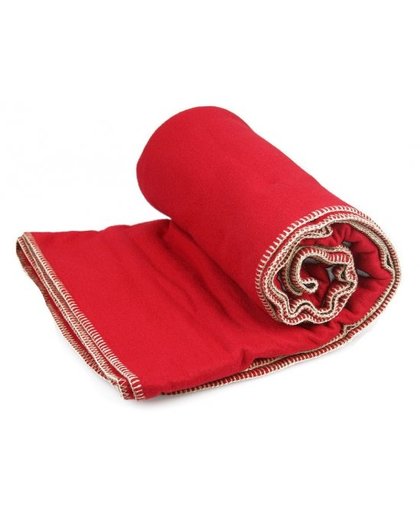 Luxe fleece kleed rood Rood