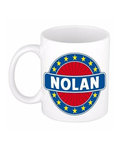 Nolan naam koffie mok / beker 300 ml - namen mokken