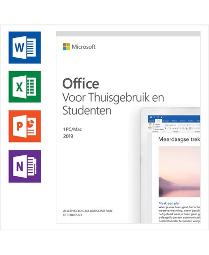 Microsoft Office 2019 Thuisgebruik en Studenten NL