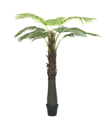 vidaXL Kunst palmboom met pot 250 cm groen