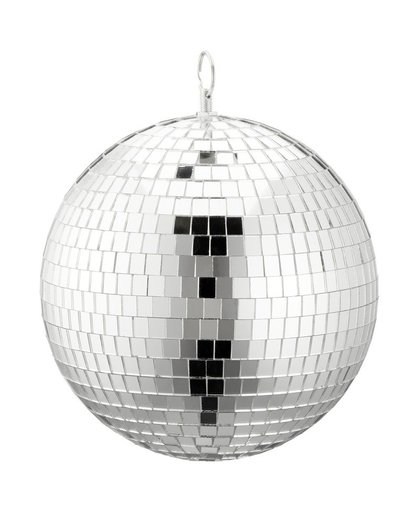 Disco spiegel bal zilver 20 cm Zilver