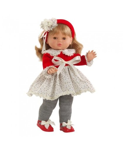 Berjuan babypop Colette 45 cm rood/wit