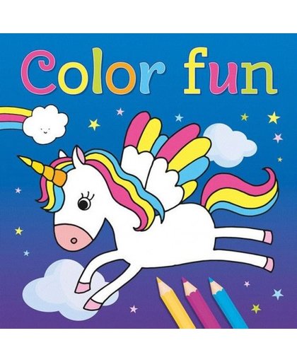 Deltas kleurboek Color Fun Unicorns 22 cm