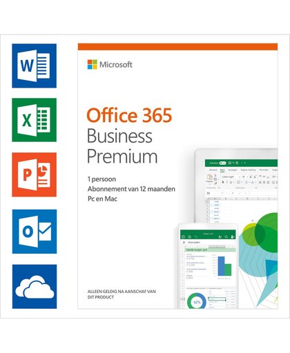 Microsoft Office 365 Zakelijk Premium 1 jaar Abonnement EN