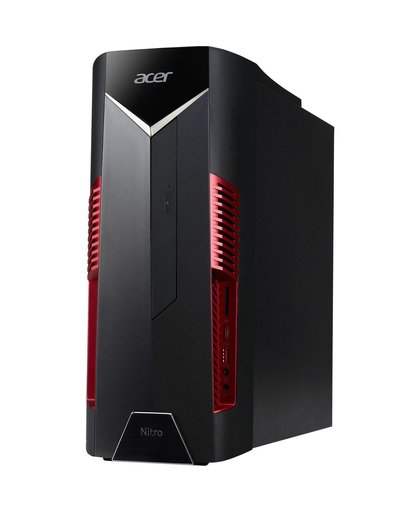 Acer NITRO 50 N50-600 9116 2,8 GHz Intel® 8ste generatie Core™ i5 i5-8400 Zwart, Rood PC