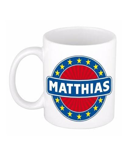 Matthias naam koffie mok / beker 300 ml - namen mokken