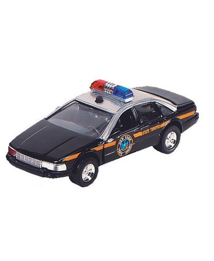 Goki Metalen Politiewagen: 13 cm Zwart