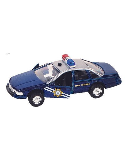 Goki Metalen Politiewagen: 13 cm Blauw