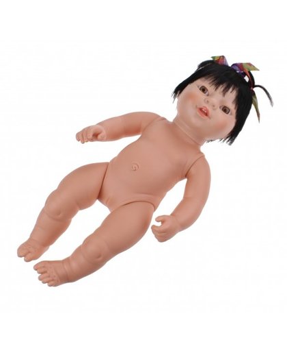 Berjuan babypop zonder kleren Newborn Aziatisch 38 cm meisje
