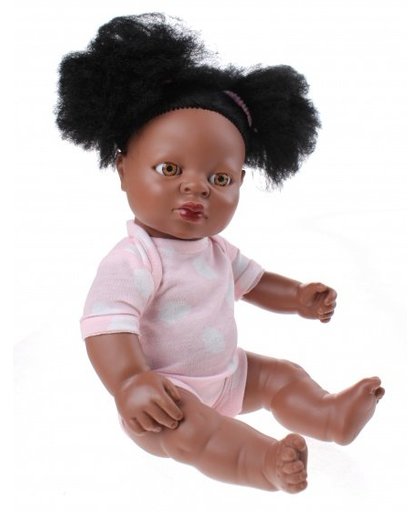Berjuan babypop Newborn Afrikaans 38 cm meisje