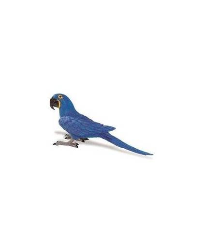Blauwe ara papegaai van plastic 11 cm