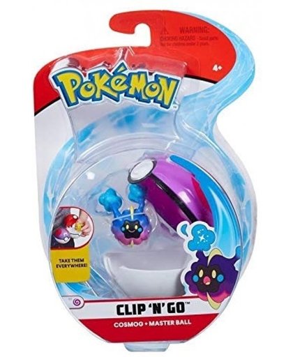 Pokemon Figure - Cosmog + Master Ball (Clip 'n' Go)