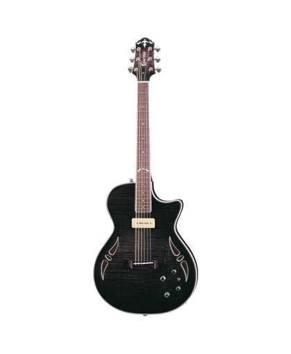 Crafter SAT-TMBK semi-akoestische gitaar met piezo zwart