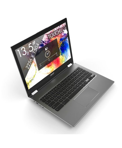 Acer Chromebook CP713-1WN-54GA Grijs 34,3 cm (13.5") 2256 x 1504 Pixels Touchscreen 1,60 GHz Intel® 8ste generatie Core™ i5 i5-8250U