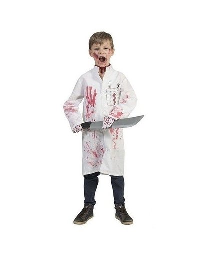 Halloween - Bebloede doktersjas voor kinderen One size Wit