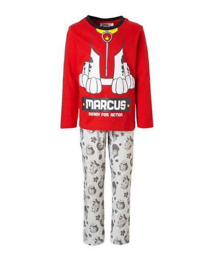 Paw Patrol pyjama Marcus rood/grijs