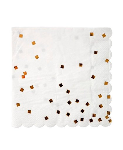 papieren servetten confetti (set van 16)