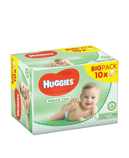 Natural Care babydoekjes - voordeelverpakking - 10x56 doekjes