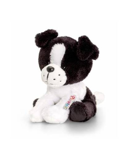 Keel toys pluche border collie hond knuffel 14 cm