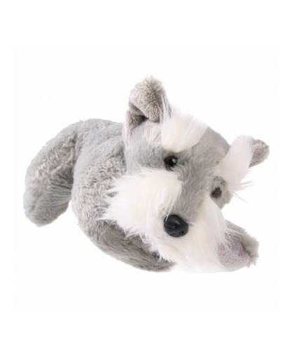 Pluche knuffel terrier grijs 25 cm