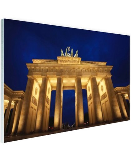 FotoCadeau.nl - Nachtelijke Brandenburger Tor in Berlijn Glas 30x20 cm - Foto print op Glas (Plexiglas wanddecoratie)