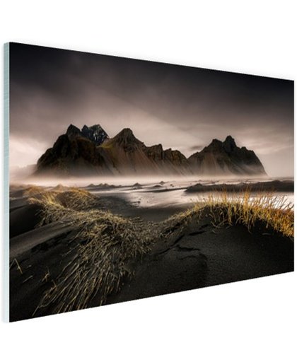Noors berggebied en fjorden Glas 180x120 cm - Foto print op Glas (Plexiglas wanddecoratie)