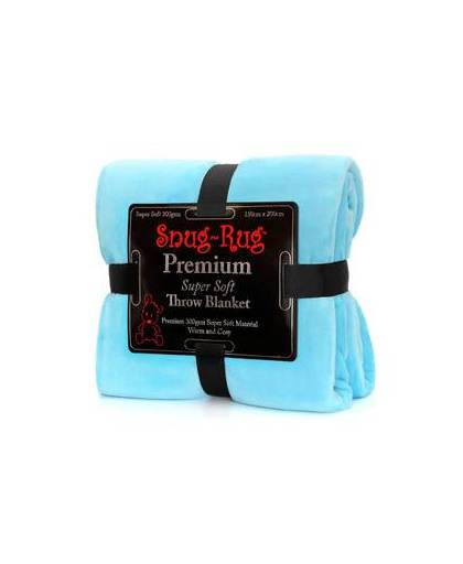 Snug-rug premium throw deken - scuba blauw