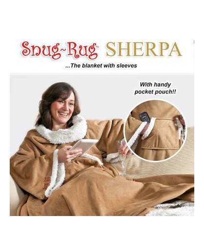 Snug-rug sherpa met mouwen