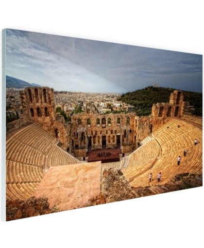 FotoCadeau.nl - Oude ruïnes van het Griekse amfitheater Glas 90x60 cm - Foto print op Glas (Plexiglas wanddecoratie)