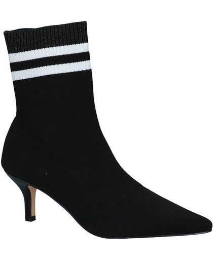 La Strada - 1707618 - Korte laarzen gekleed - Dames - Maat 40 - Zwart;Zwarte - Blackglitter/White/Black