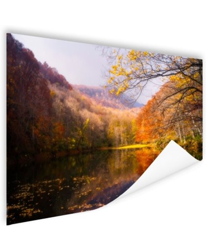 FotoCadeau.nl - De typische herfstachtige natuur Poster 120x80 cm - Foto print op Poster (wanddecoratie)
