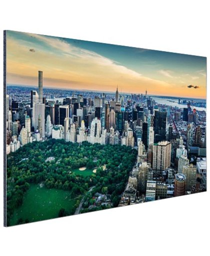 FotoCadeau.nl - Central Park New York luchtfoto Aluminium 60x40 cm - Foto print op Aluminium (metaal wanddecoratie)