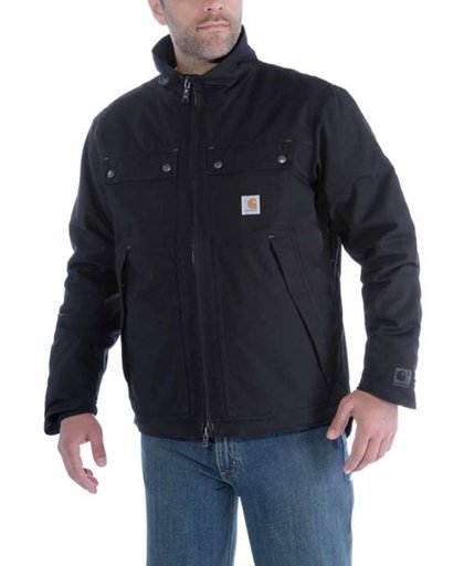 Carhartt Quick Duck Jefferson Traditional Jacket Zwart Winterjas Heren Size : XXL