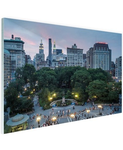 Union Square New York Glas 180x120 cm - Foto print op Glas (Plexiglas wanddecoratie)