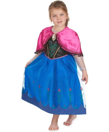 Luxe geluid kostuum Anna Frozen™ voor meisjes - Verkleedkleding