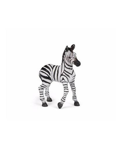 Plastic baby zebra 9 cm