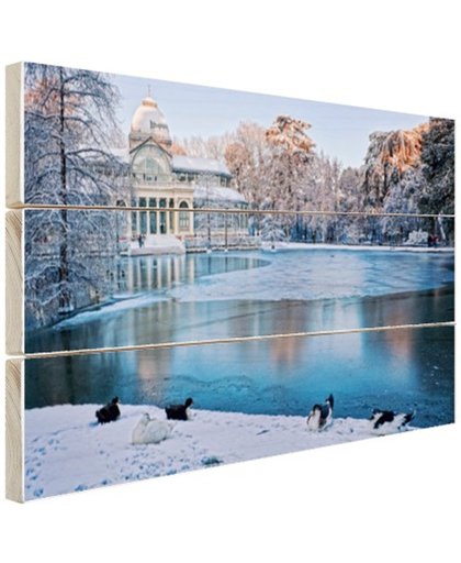 FotoCadeau.nl - Crystal Palace Madrid Hout 120x80 cm - Foto print op Hout (Wanddecoratie)