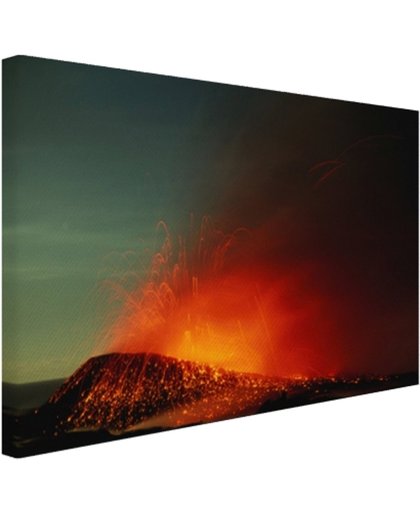 FotoCadeau.nl - Vulkaan op Hawaï Canvas 60x40 cm - Foto print op Canvas schilderij (Wanddecoratie)