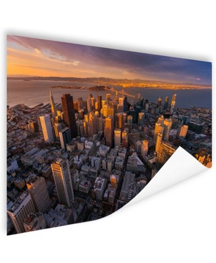 FotoCadeau.nl - Luchtfoto San Francisco Poster 90x60 cm - Foto print op Poster (wanddecoratie)