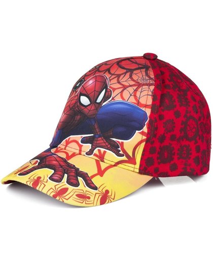 Spiderman pet/cap rood voor kinderen - Baseball cap Marvel Spiderman 54 cm (6-8 jr)