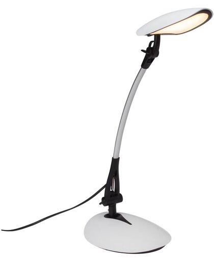 Brilliant SHELDON Bureaulamp 1x9W Chroom Wit LED G94812/75