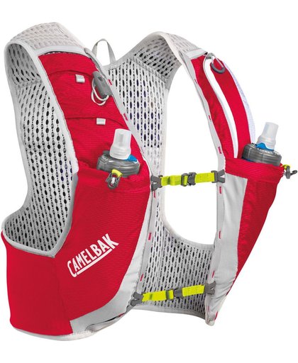 CamelBak Ultra Pro Drinkrugzak with Quick Stow Flask grijs/rood Maat L