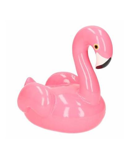 Flamingo spaarpot lichtroze 19 cm