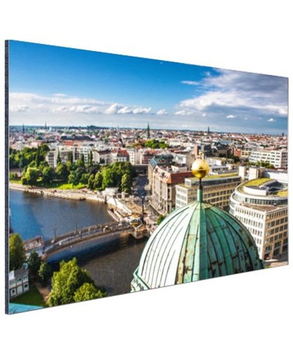 FotoCadeau.nl - Vrolijk uitzicht op Berlijn Aluminium 90x60 cm - Foto print op Aluminium (metaal wanddecoratie)
