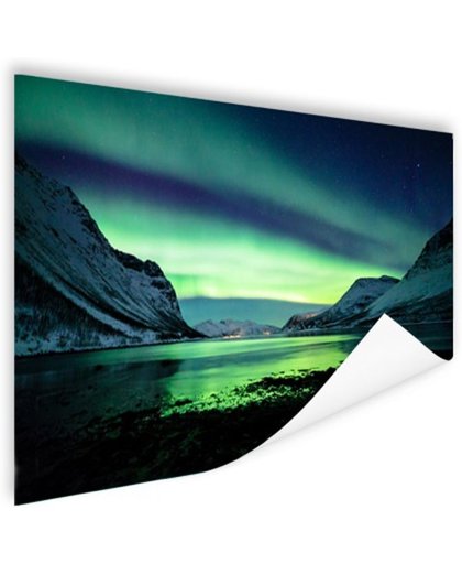FotoCadeau.nl - Ongelooflijke noorderlicht in Noorwegen Poster 150x75 cm - Foto print op Poster (wanddecoratie)