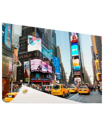FotoCadeau.nl - Times Square met gele taxis Tuinposter 200x100 cm - Foto op Tuinposter (tuin decoratie)