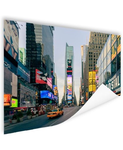 FotoCadeau.nl - Gele taxi in Times Square Poster 120x80 cm - Foto print op Poster (wanddecoratie)
